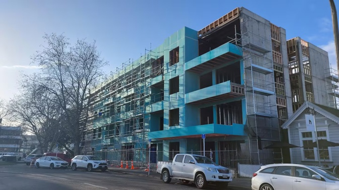 One of Malcolm Herbert's companies is involved in the Raffles Apartments project on the edge of Napier CBD. Photo / Gary Hamilton-Irvine