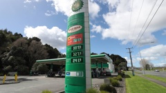 Petrol prices at BP Riverside hit a high again on Tuesday. Photo / Michael Cunningham