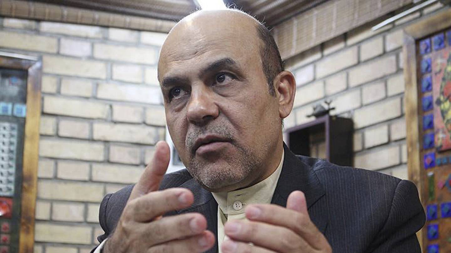 Ali Reza Akbari speaks in an interview in Iran. Photo / AP