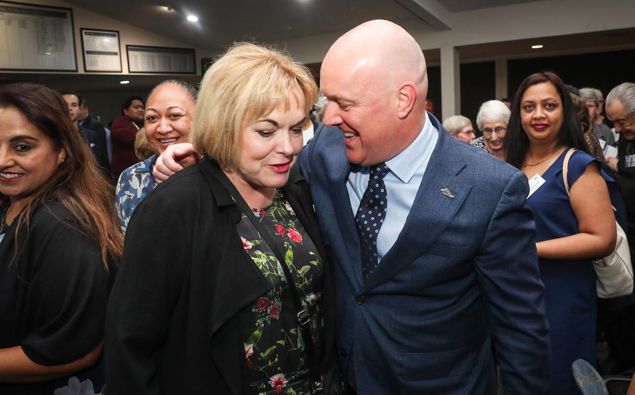 Judith Collins and Chris Luxon. (Photo / NZH)