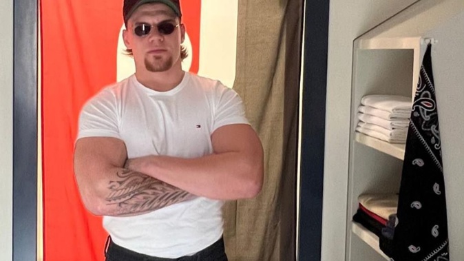 Phillip Dawson-Marr died after the stolen motorbike he was riding hit a parked car when he fled police. He is pictured here in an Australian immigration facility before his deportation. Photo / Facebook