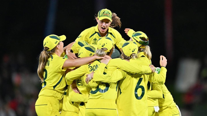 Australia celebrate winning the Cricket World Cup. (Photo / Getty)