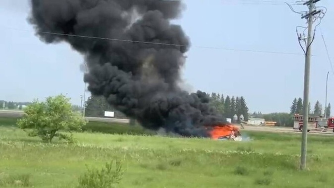 At least 15 people are confirmed dead after a car crash in Canada. Photo / Twitter