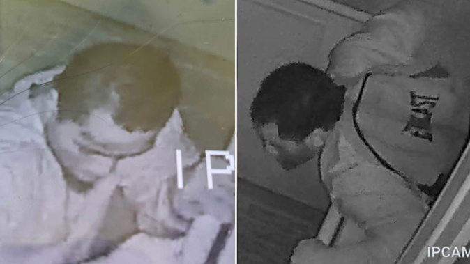 Beach Haven Primary School released images of a man breaking into the school in the early hours of Thursday morning.