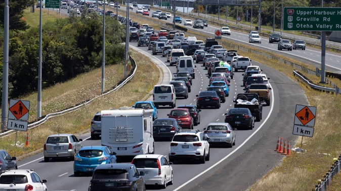Long queues of traffic is set to face holiday makers who opt to travel at peak times over the Easter weekend. Photo / Brett Phibbs