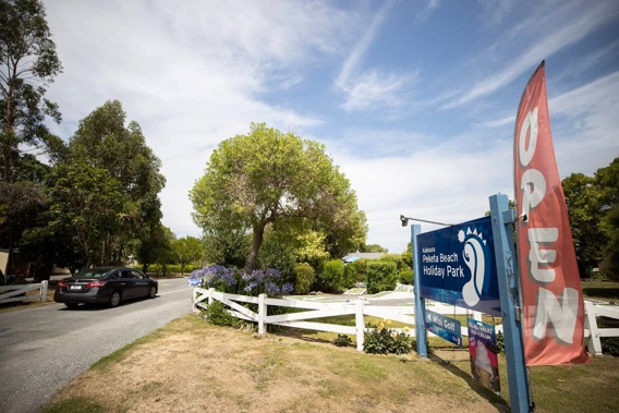 Kaikōura's Peketa Beach Holiday Park. Photo / George Heard