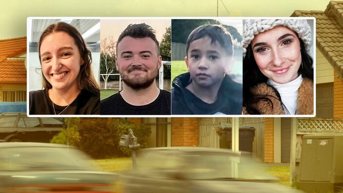 From left: Megan Finlayson, William Newton, John Major Taurua and Cass Maguire were all victims of serious hit-and-runs in the past five months.