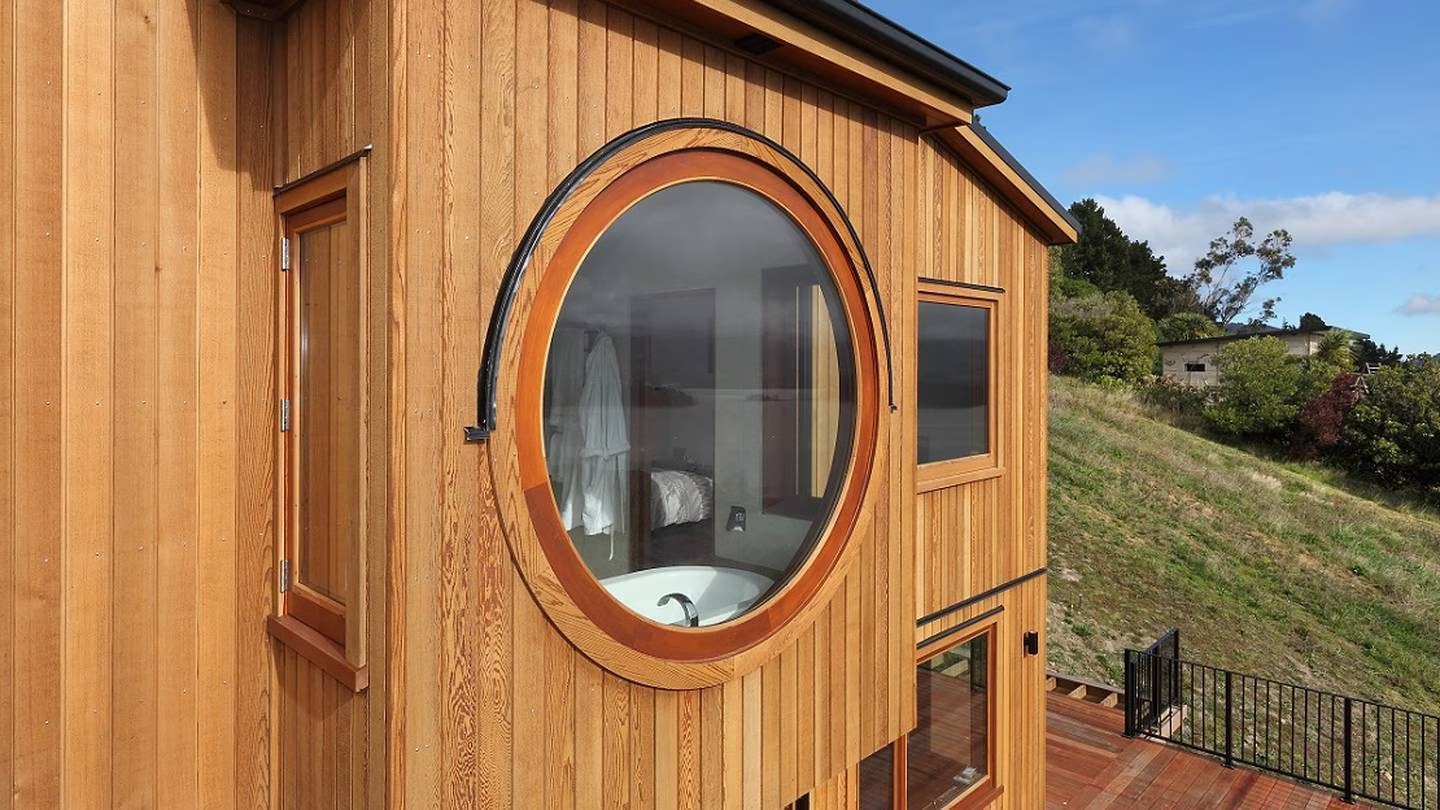 The Goodman-Jones' home overlooking Lyttleton Harbour. Photo/ Supplied