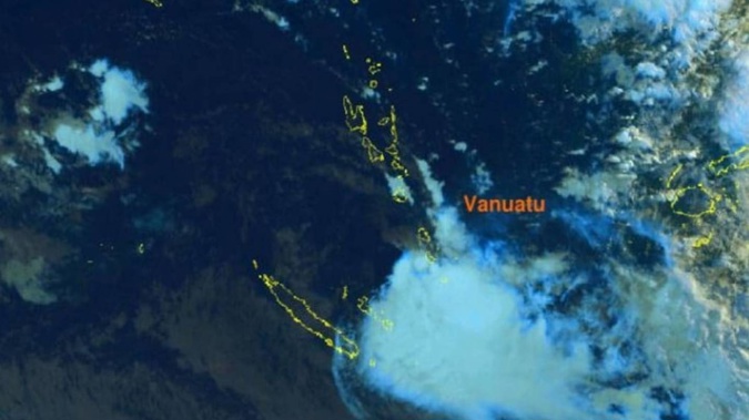 The latest satellite image of Cyclone Gina from the Vanuatu Meteorology & Geo-Hazards Department. Photo / Vanuatu Meteorology & Geo-Hazards Department