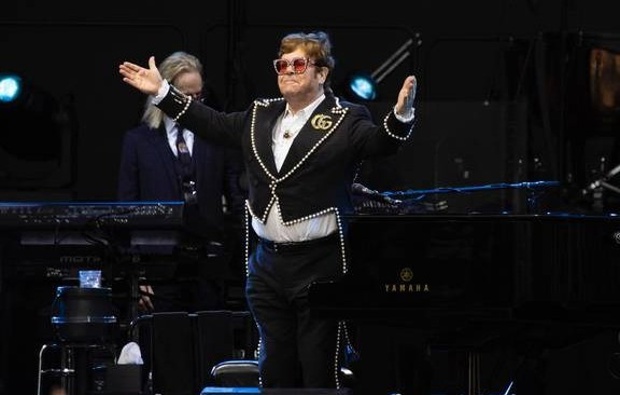 Sir Elton John in Christchurch. Photo / NZ Herald