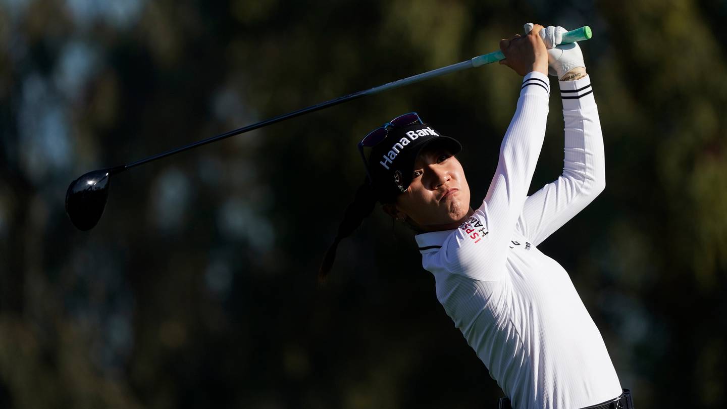 Lydia Ko struggled from the tee on day two of the Chevron Championship. (Photo / AP)