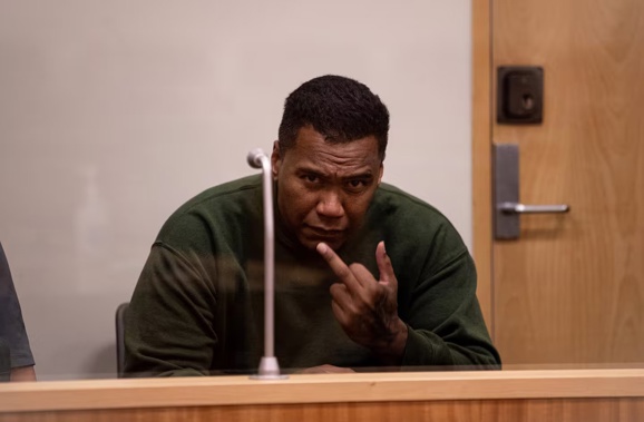 Sifa Tevita appears in Auckland District Court for sentencing on a raft of charges including a 100km police pursuit in a stolen Porsche. Photo / Dean Purcell