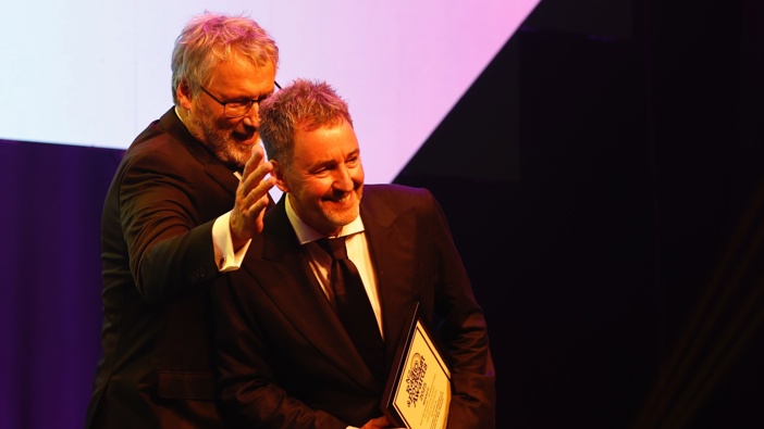 Mike Hosking won Best Talk Presenter – Breakfast or Drive at the 2025 Radio and Podcast Awards. Photo / Sylvie Whinray