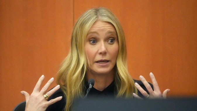 Gwyneth Paltrow testifies during her trial. Photo / AP