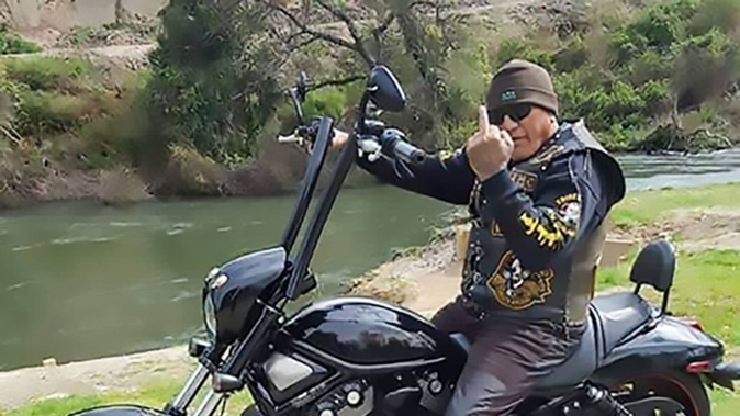 Riki Taipiria Fabien Epiha, 64, died after a single-vehicle crash on the Waikato Expressway on Sunday afternoon. He was a life member of the Tribesmen MC Murupara chapter. Photo / Supplied