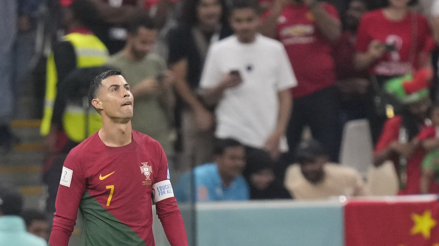 Portugal's Cristiano Ronaldo has had a frustrating week at the football World Cup. Photo / AP