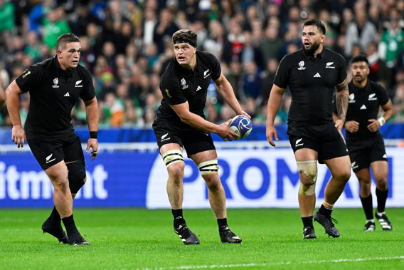 Ethan de Groot, Scott Barrett and Tyrel Lomax. Photo / Photosport