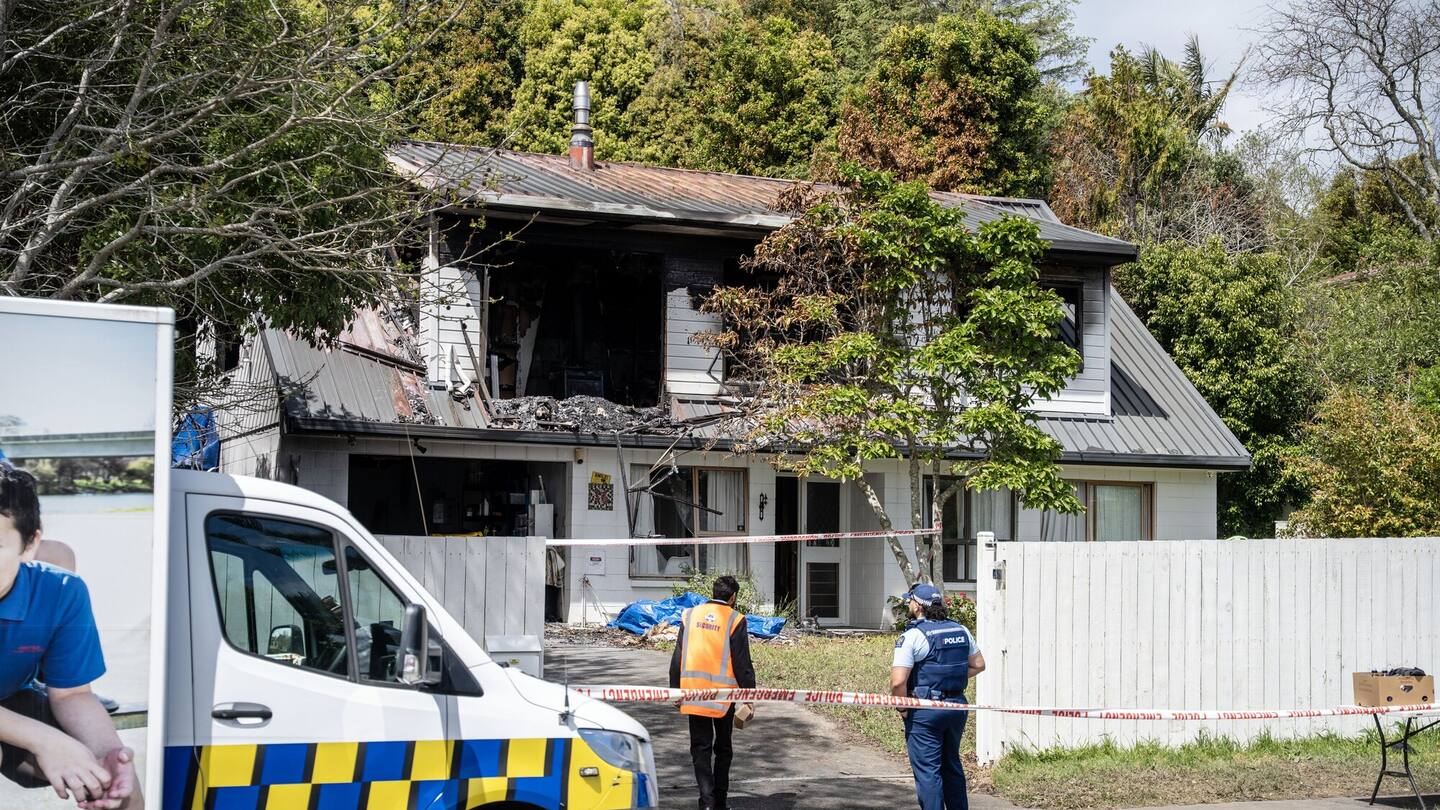 Police have revealed the names of the young boy and his father, who were killed in a “deliberately lit” house fire. Photo / Corey Fleming