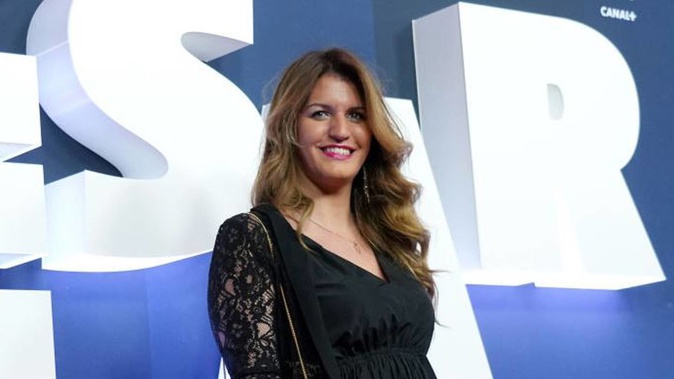 French politician Marlene Schiappa posed on the front of this month's French Playboy. Photo / Getty Images