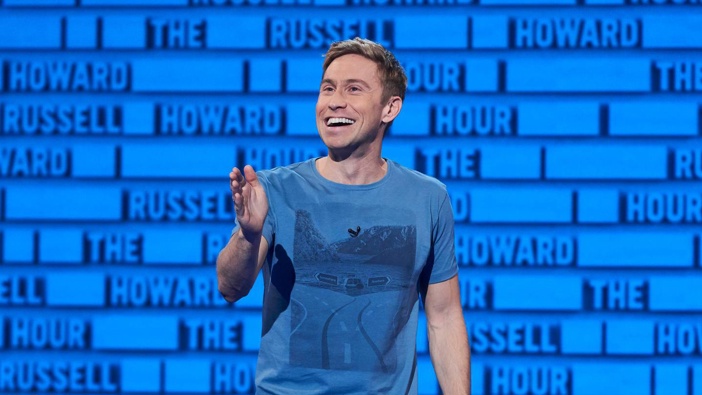Russell Howard performing on The Russell Howard Hour. (Photo / Supplied)