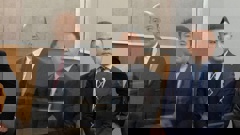 Businessmen Yikun Zhang, Hengjia (Joe) Zheng and Shijia (Colin) Zheng at their first court appearance in the Labour Party donations case. Photo / Jason Oxenham