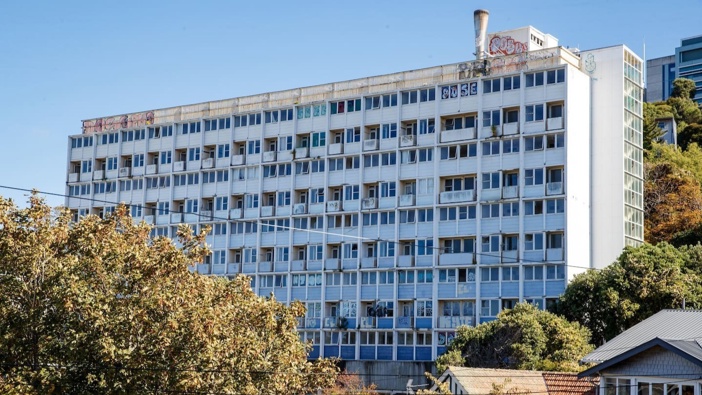 The Gordon Wilson Flats on The Terrace were one of the rejected buildings. Photo / Mark Mitchell