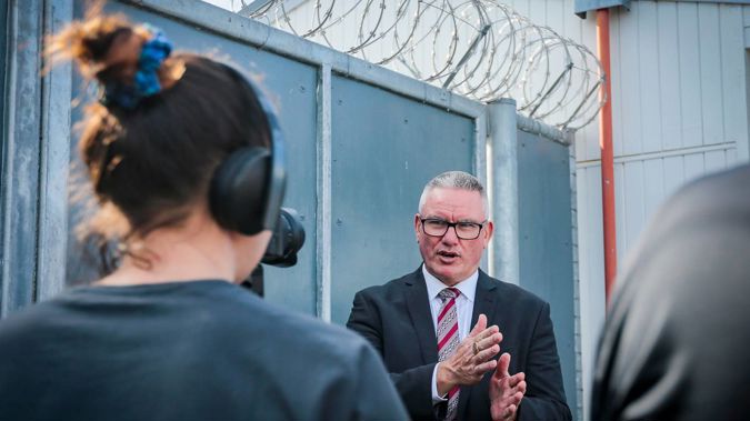 Corrections Minister Kelvin Davis at Hawke's Bay Regional Prison. (Photo / NZME)