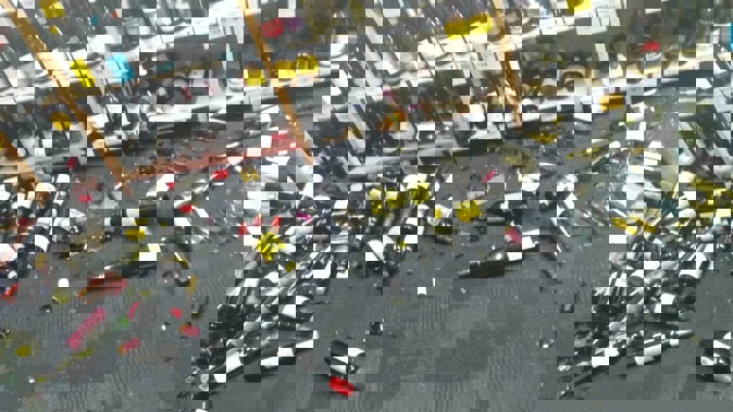 A “few thousand dollars” of stock was found on the floor of Super Liquor Kawerau after a swarm of earthquakes rocked the region at the weekend. Photo / Supplied