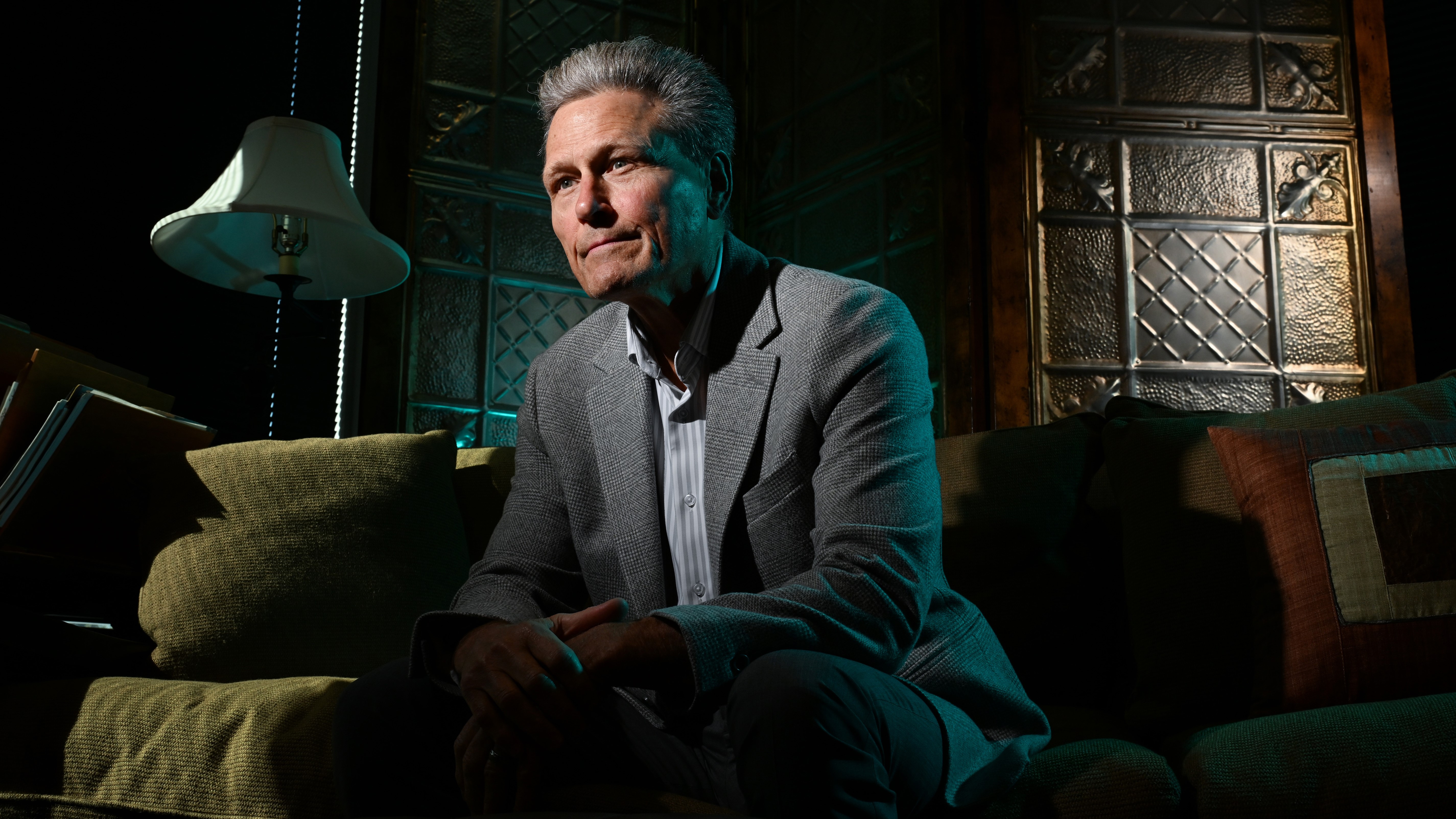 Best selling author, David Baldacci poses for a portait at his office on Wednesday October 15, 2025. (Photo by Matt McClain/The Washington Post via Getty Images)
