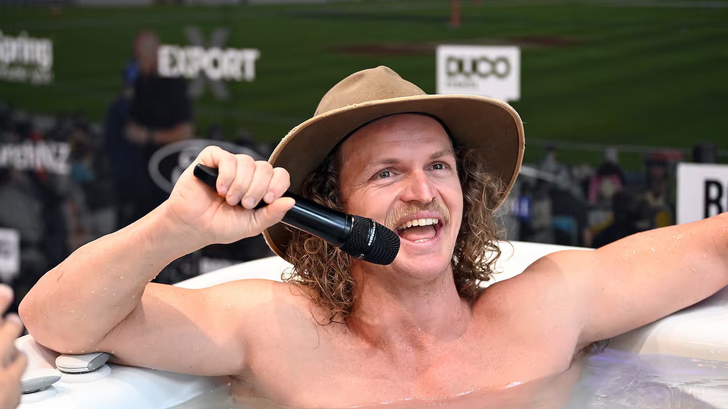 An ad featuring Nick "Honey Badger" Cummins in his underwear was the most complained about commercial ad in 2022. Photo / Andrew Cornaga Photosport