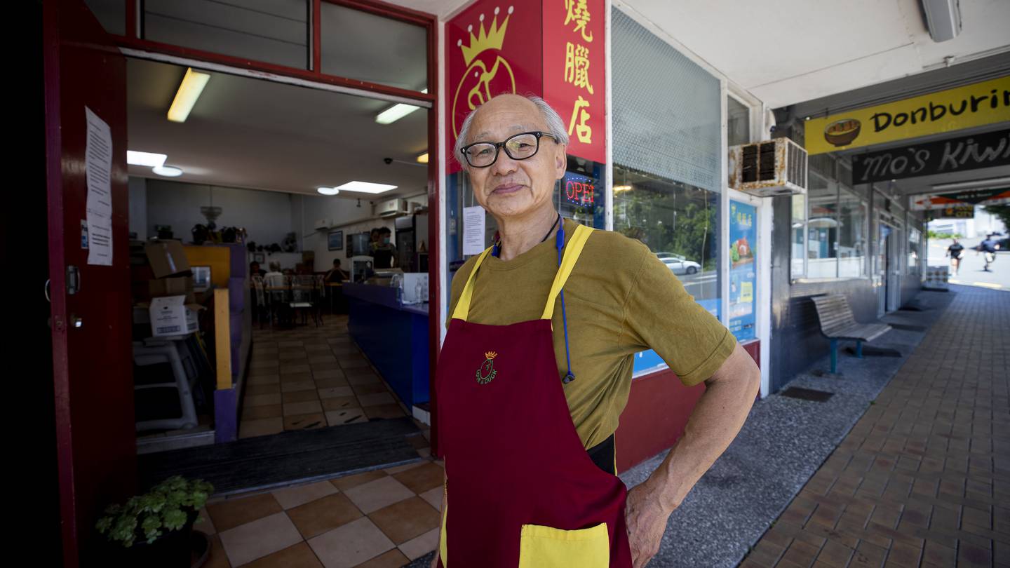 Raymond Tang, owner of Love A Duck Cafe in Northcote which is closing after 24 years due to the property being compulsorily acquired by Auckland Council. Photo / Dean Purcell