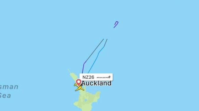 Flight Radar 24 showing the flight path. Photo / Supplied