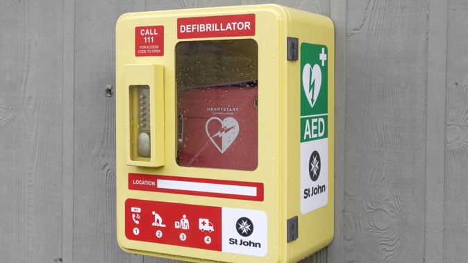 Accessible community defibrillators can help save lives during a cardiac arrest event. Photo / Andrew Warner