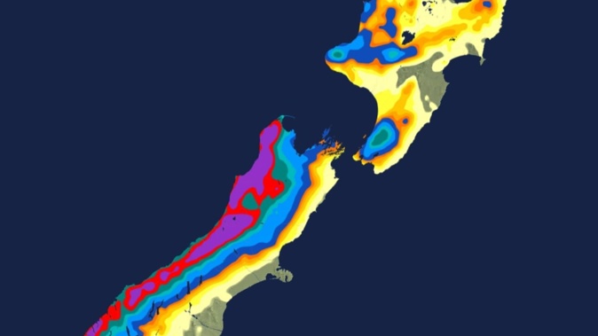 Heavy rain is predicted for much of the South Island's west coast across the weekend. Photo / MetService
