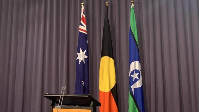 Anthony Albanese has made a big change to the PM backdrop. Photo / news.com.au