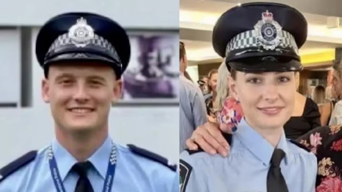 Queensland Police constables Matthew Arnold and Rachel McCrow were murdered in 2022 in an ambush. Photo / Queensland Police Union