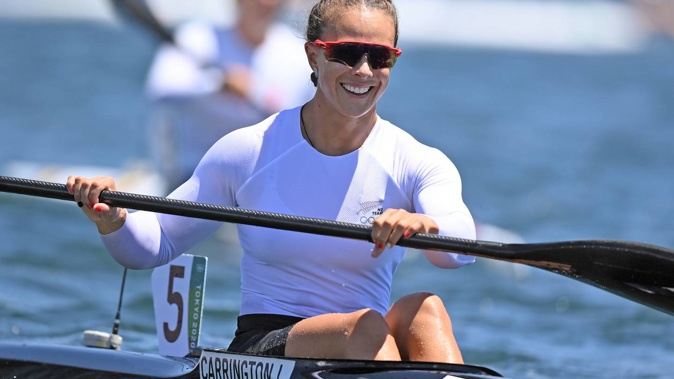 Lisa Carrington (NZL) (pictured) and Caitlin Regal won gold in the K-2 500m. Photo / Photosport.co.nz