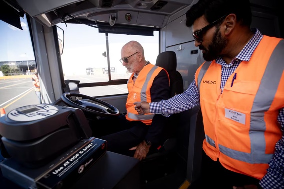 Auckland Mayor Wayne Brown is calling for those who have beaten bus drivers in recent “vicious attacks” to be held to account and is urging Auckland Transport to get on with rolling out a key safety feature. Photo / Dean Purcell