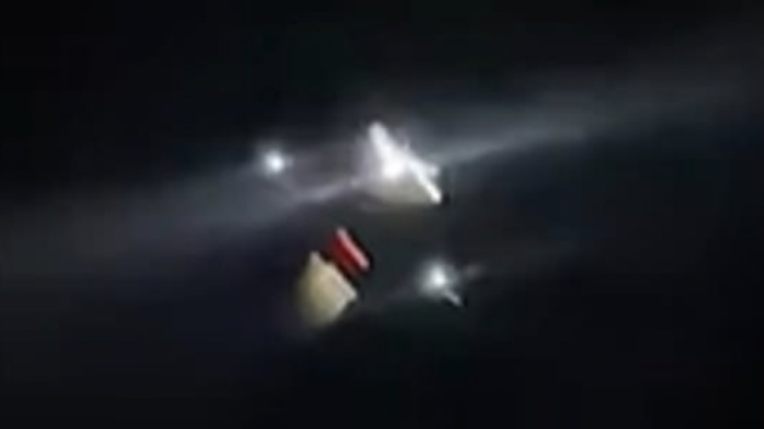 A post on TikTok shows one of the 'car-sized' drones that have been hovering throughout the New Jersey airspace. Photo / via TikTok