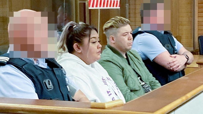 Larissa Wainohu and Whare Ramsey in the dock at the Napier District Court. Photo / NZME