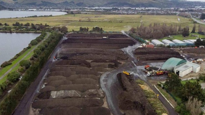 The organics processing plant site in Bromley. Photo / Supplied