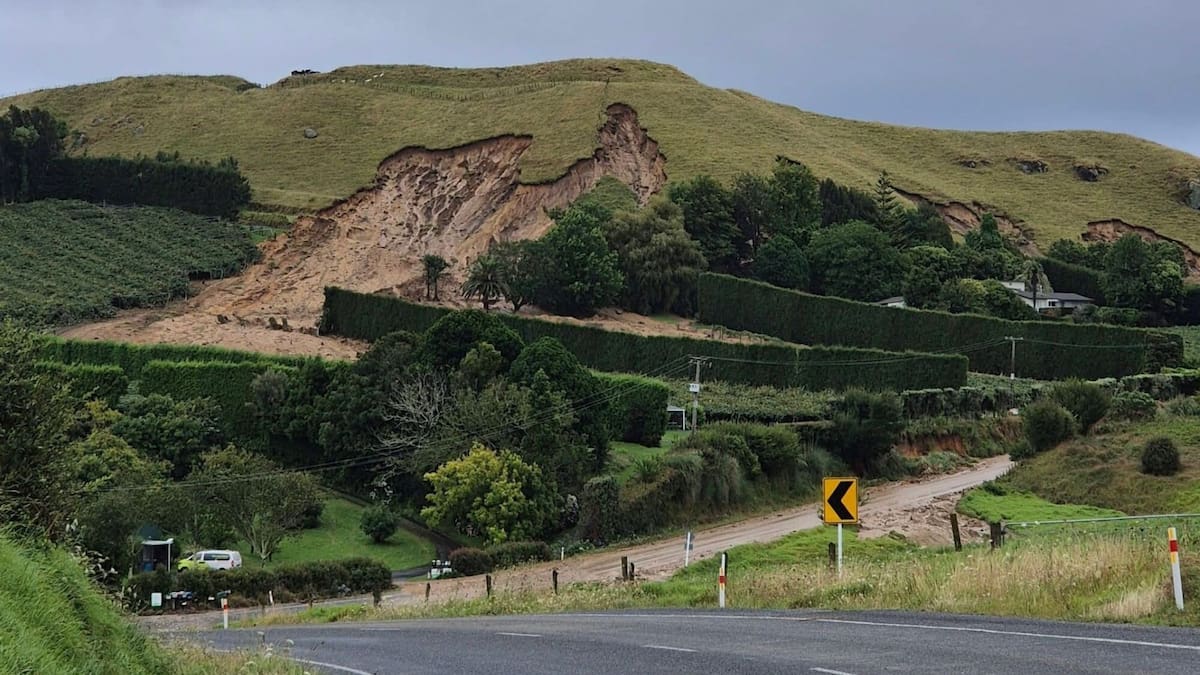 'The house is just flat': Family evacuate after landslide hits neighbouring homes