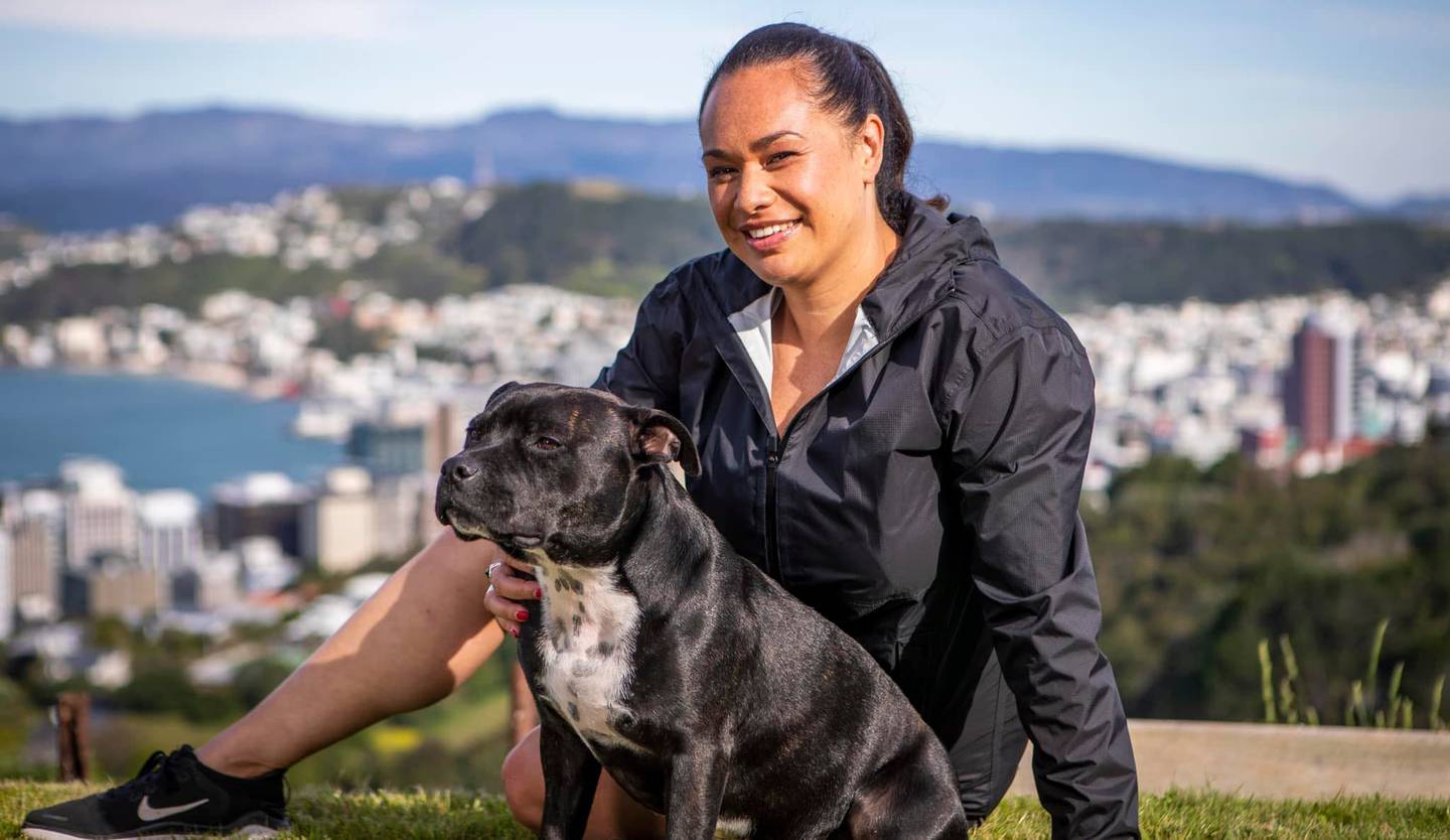 Tory Whanau with her dog Teddy. Photo / Supplied