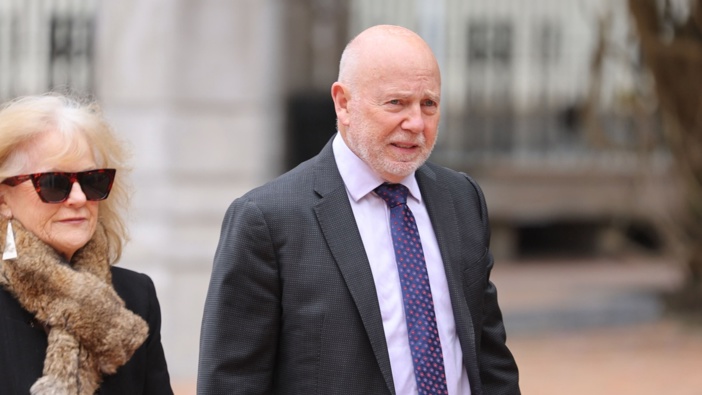 Philip Polkinghorne arrives at the Auckland High Court for day 30 of his murder trial. Photo / Michael Craig