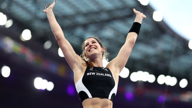 Eliza McCartney bows out for the women's pole vault final. Photo / Getty Images