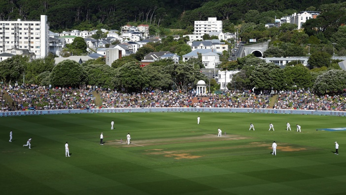 A general view of play during day three of the Second Test Match between New Zealand and England at Basin Reserve on February 26, 2023 in Wellington, New Zealand. Photo / Getty