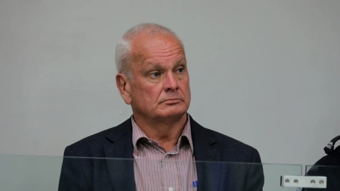 Former Act Party president Tim Jago during his trial in the Auckland District Court in August last year. Photo / Nick Monro, RNZ