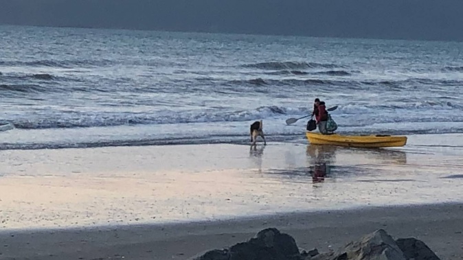 The person who reported the incident to police lost sight of the woman on the kayak around 8.30pm. Photo / NZ Police