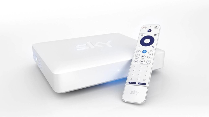 Delayed: Sky's new box, which will offer regular channels over UFB fibre, negating the need for a dish, offer 4K ultra high definition and support third-party apps like Netflix. Photo / File