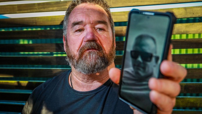 Steve Miller, 58, watched the final moments of his son Daniel’s life as he livestreamed himself wading through flood waters in Wairau Valley during the Auckland Anniversary floods. Photo / Paul Taylor